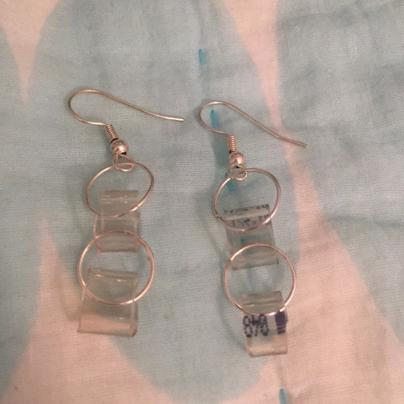 Handmade vinyl earrings - Picture 1 of 1